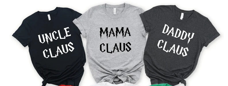 Unisex Family Claus Matching Christmas Shirt
