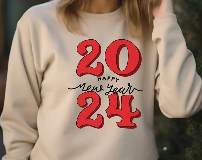 Merry Christmas 2024, Happy New Year, Welcome 2024, Most Wonderful Time Hoodie