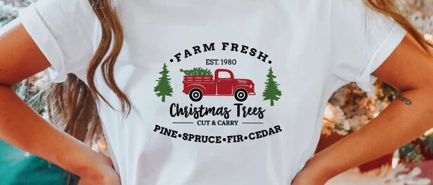 Farm Fresh Christmas Trees Truck Shirt