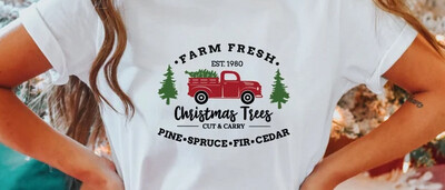Farm Fresh Christmas Trees Truck Shirt