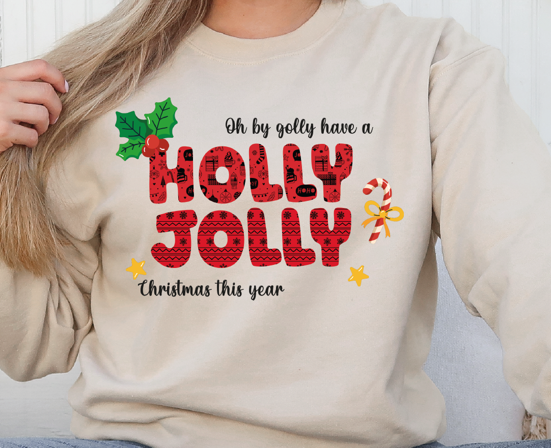 Unisex Holly Jolly Christmas Sweatshirt
