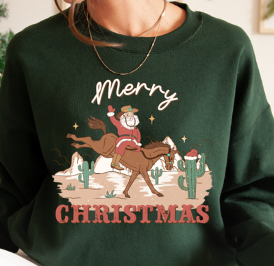 Western Merry Christmas Sweatshirt
