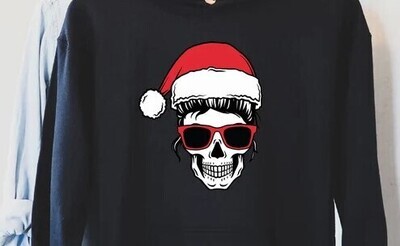 Unisex Christmas Skull Design Sweatshirt