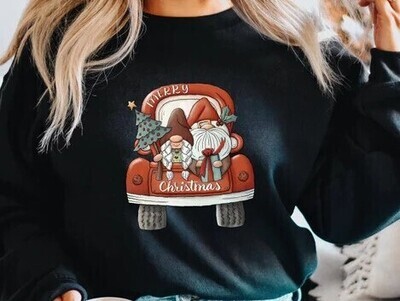 Retro Truck Holiday Sweatshirt for Christmas