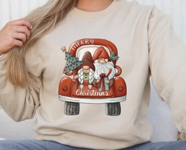 Merry Christmas Cute Gnome Sweatshirt