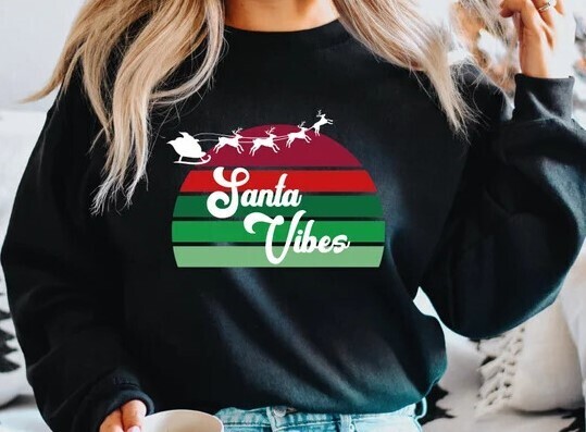 Unisex Santa Vibes Christmas Sweatshirt