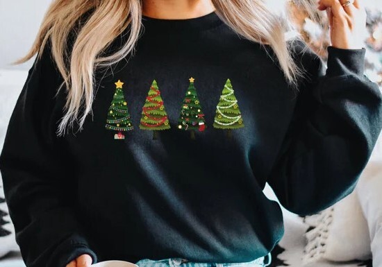 Christmas Trees Cute Sweatshirt