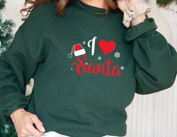 Unisex I Love Santa Sweatshirt
