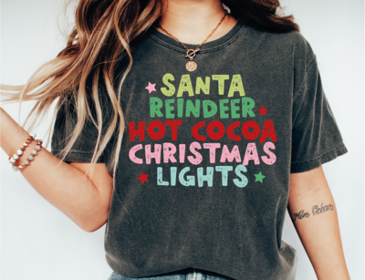 Hot Cocoa Christmas Shirt, Santa Claus Christmas Shirt