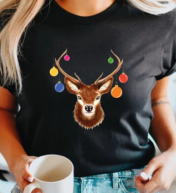 Unisex Christmas Reindeer Shirt