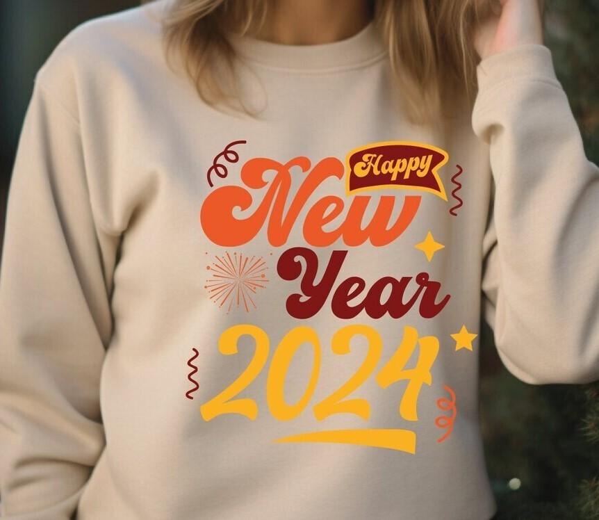 New Year 2024 Sweatshirt For Family, Holiday Hoodie, Merry Christmas, Funny 2024 Sweater