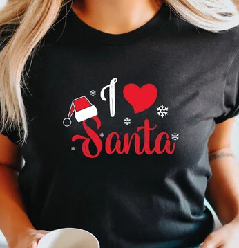 Unisex I Love Santa Shirt for Christmas