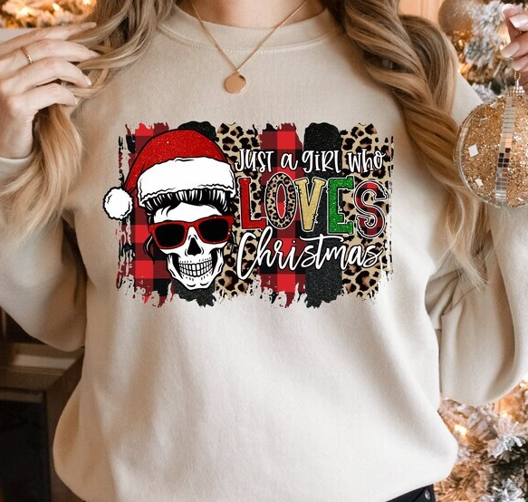 Just A Girl Who Loves Christmas, Christmas Lover Sweater