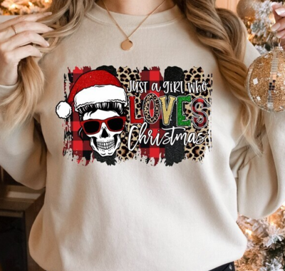 Just A Girl Who Loves Christmas, Christmas Lover Sweater