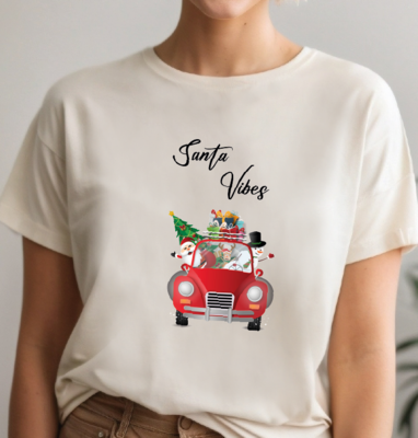 Santa Vibes Christmas Shirt