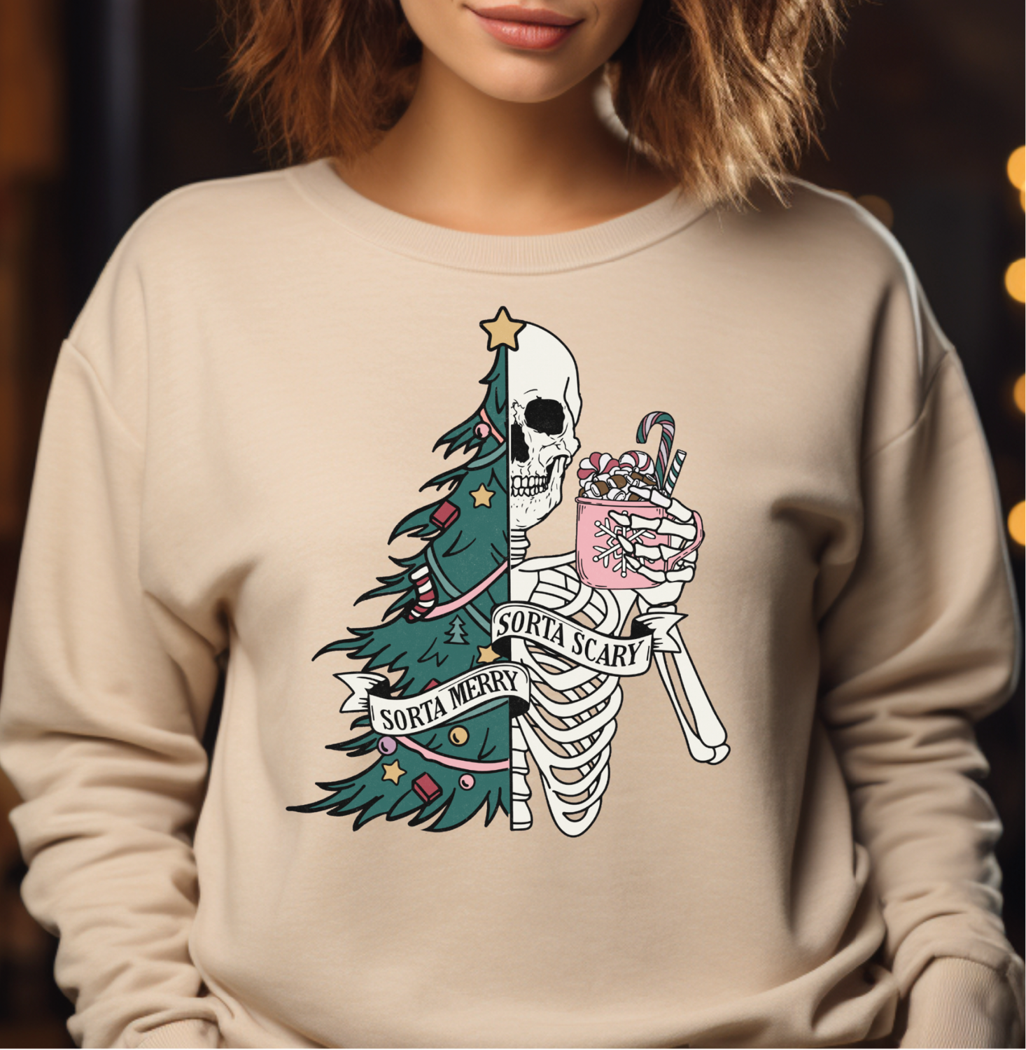 Sorta Merry Sorta Scary Christmas Sweatshirt
