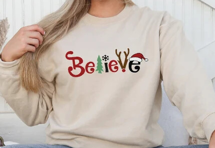 Unisex Believe Christmas Sweatshirt