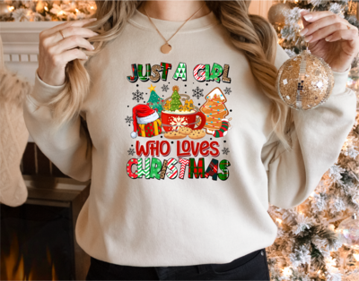 Just A Girl Who Loves Christmas, Christmas Lover Sweater