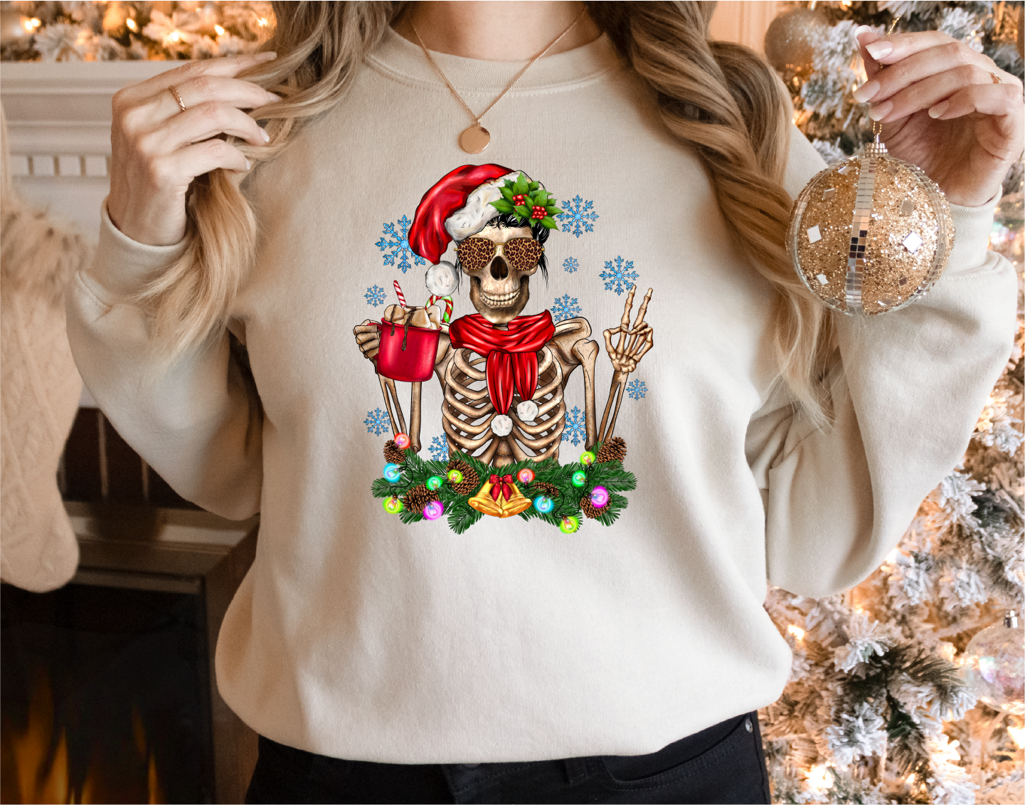 Santa Skeleton Sweatshirt