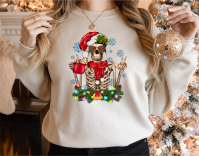 Santa Skeleton Sweatshirt