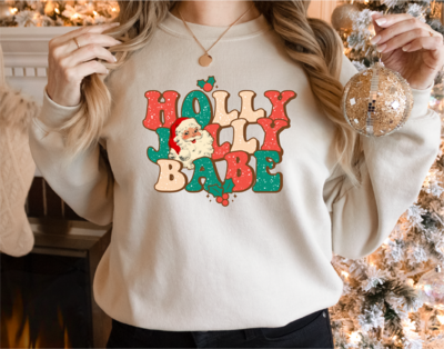 Holly Jolly Babe  Sweatshirt