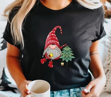 Christmas Gnome Cute Funny Santa Shirt