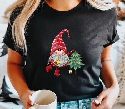 Christmas Gnome Cute Funny Santa Shirt