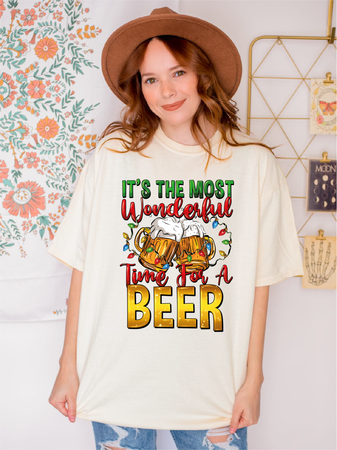 Wonderful Time For A Beer Shirt, Comfort Colors Shirt