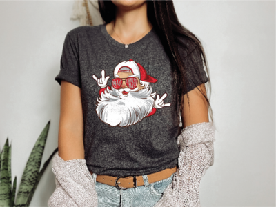 Christmas Santa Face Shirt