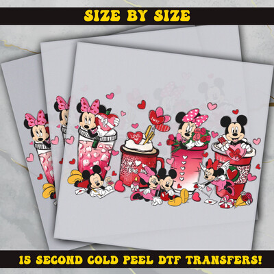Disney Valentine Coffee Ready To Press