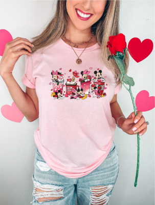 Disney Coffee Shirt, Disney Valeentines Shirt