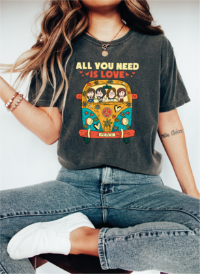 All You Needs Is Love Shirt, Comfort Colors Love Shirt