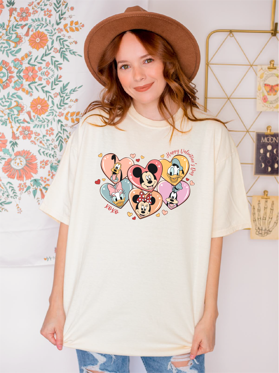 Disney Haapy Valentines Day shirt, Comfort Colors Disney Shirt