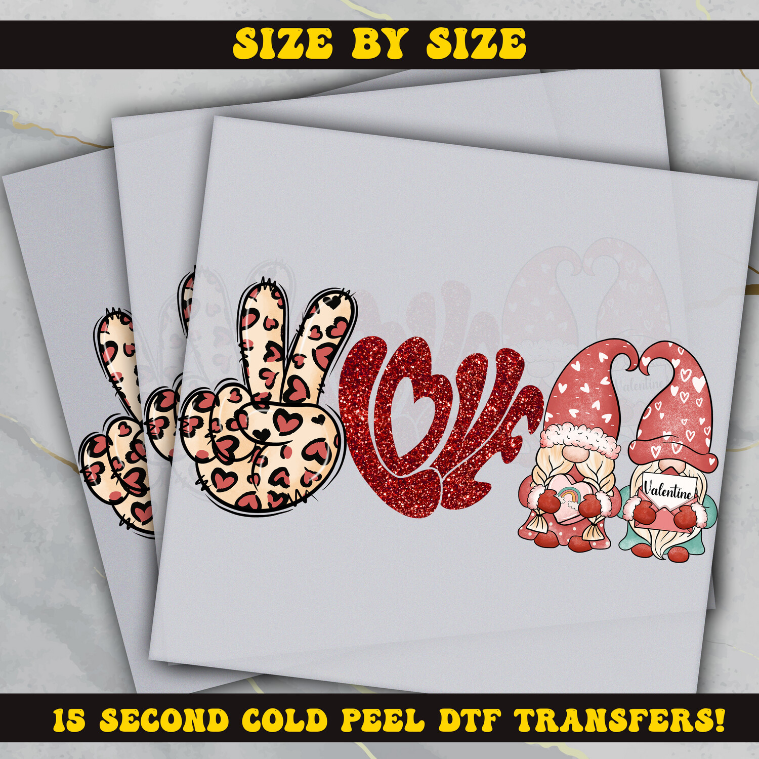 Love Gnome Valentines Day, DTF Ready To Press