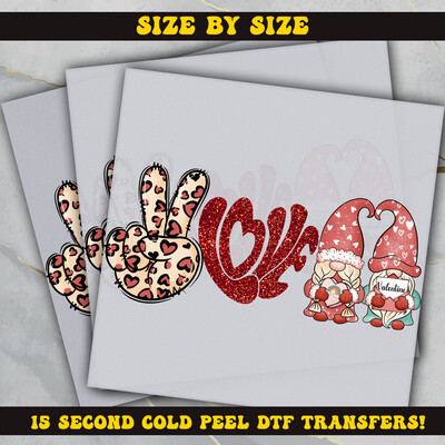 Love Gnome Valentines Day, DTF Ready To Press