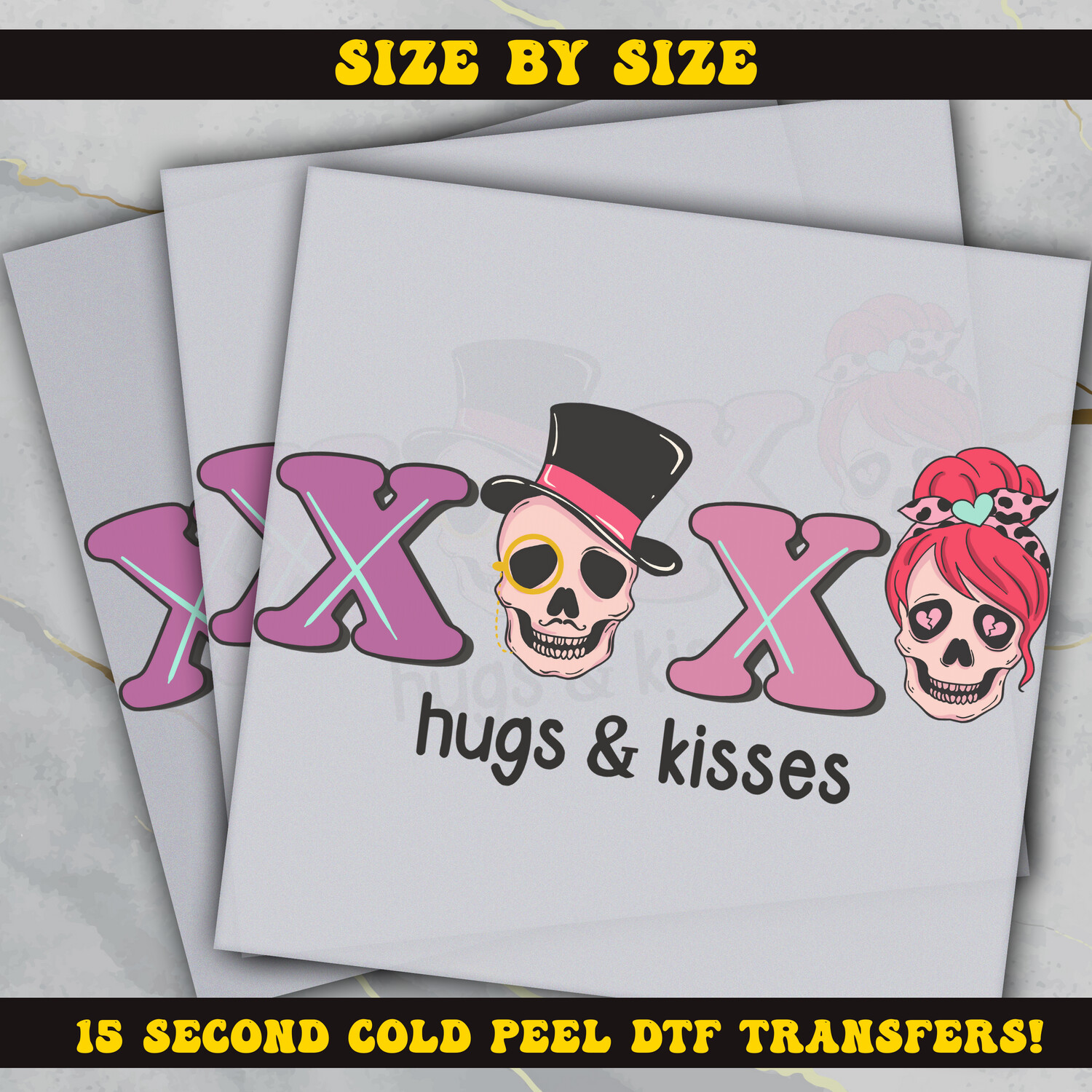 Xoxo Hugs and Kisses  DTF Ready To Press