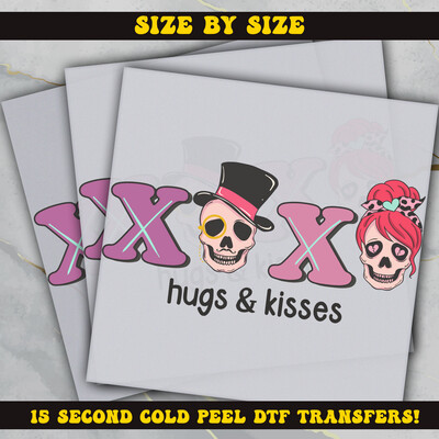 Xoxo Hugs and Kisses  DTF Ready To Press