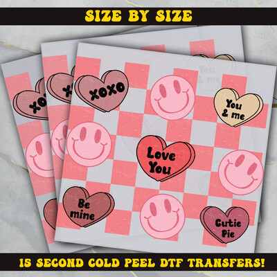 Conversation Heart  DTF Ready To Press