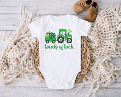 St Patrick Onesie,Loads Of Luck Toddler Shirt