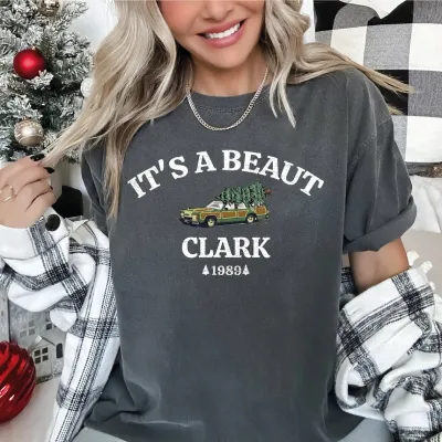 It's a Beaut Clark Comfort Colors Shirt, Vintage Style Funny Christmas Shirt, Christmas Movie Shirt, Christmas Vacation Shirt