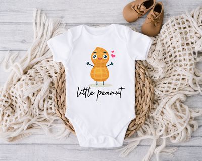 Little Peanut Baby Onesie, Funny Baby Bodysuits