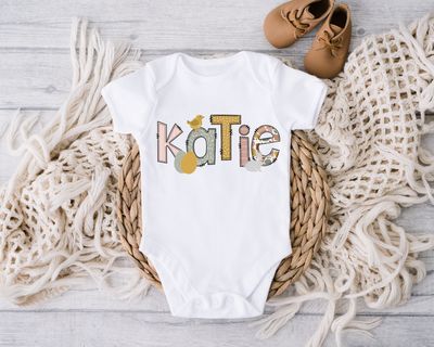 Personalized Easter Shirt for Girls and Boys, Custom Name Toddler Shirt
