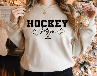 Hockey Mom Sweatshirt, Game Day Hockey Hoodie, Hockey Mom Crew Neck, Sport Mom Sweatshirt, Team Mom Gift