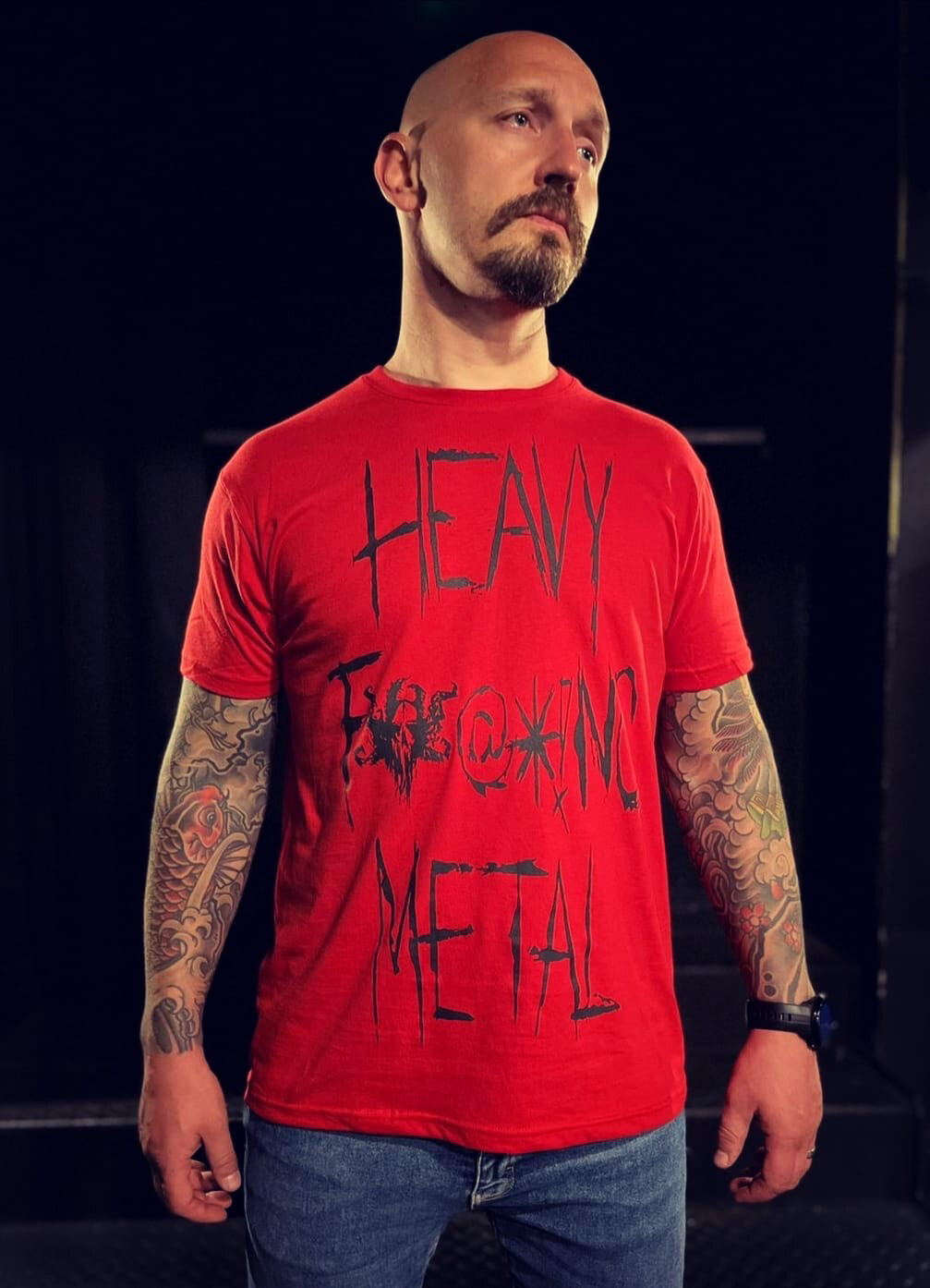 Heavy %*@! Metal T-shirt (Red)