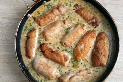 Pork KRUCHENIKI WITH MUSHROOMS