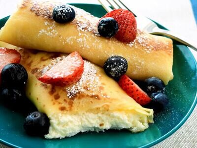 Nalysniki with cottage cheese