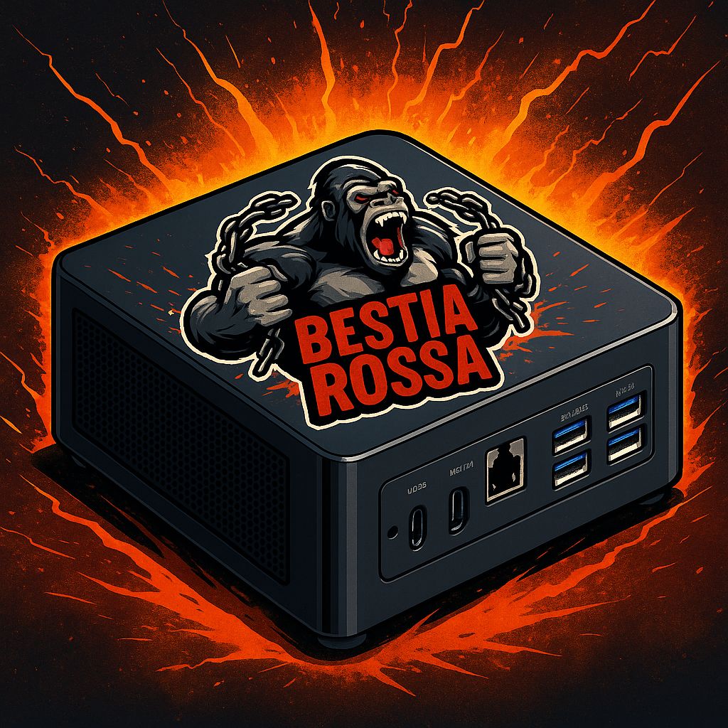 🔥Bestia Rossa (Red Beast)  Ryzen 9 7940HS, Radeon 780M 🎮 PS4, Xbox360, PS3, Switch, Wii U, DC e tutto il resto... 💾SSD 4tb!  1 unità