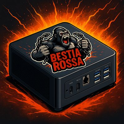 🔥Bestia Rossa (Red Beast)  Ryzen 9 7940HS, Radeon 780M 🎮 PS4, Xbox360, PS3, Switch, Wii U, DC e tutto il resto... 💾SSD 4tb!  1 unità