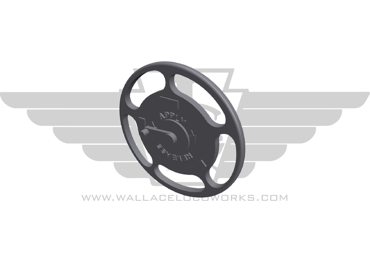 HO: Modern Handbrake wheel  style 1