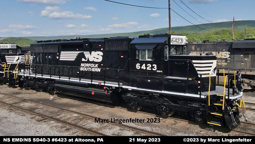 HO Norfolk Southern Admiral Cab SD40-3 Style / PTC